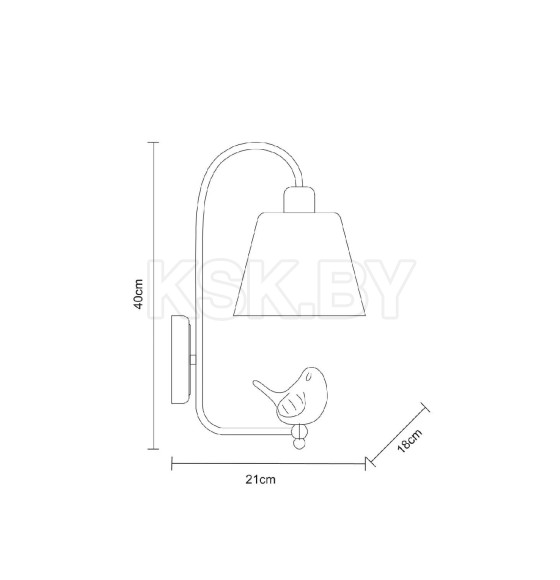 Светильник настенный Arte Lamp PASSERO A4289AP-1WH (A4289AP-1WH) 