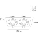 Светильник потолочный Arte Lamp TARF A2168PL-2WH 2*GU10 (A2168PL-2WH) 