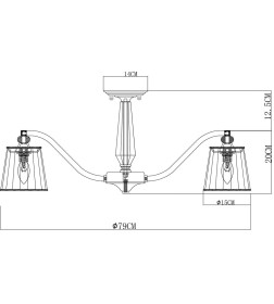 Светильник потолочный Arte Lamp TALITHA A4047PL-8CC