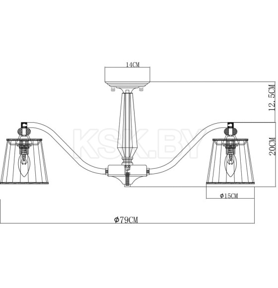 Светильник потолочный Arte Lamp TALITHA A4047PL-8CC (A4047PL-8CC) 