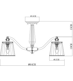 Светильник потолочный Arte Lamp TALITHA A4047PL-5CC