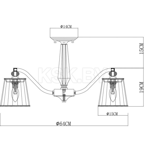 Светильник потолочный Arte Lamp TALITHA A4047PL-5CC (A4047PL-5CC) 