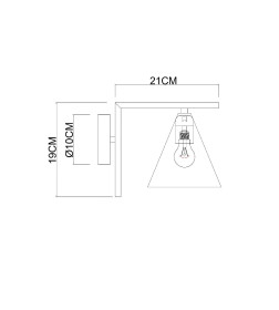 Светильник настенный Arte Lamp JACOB A7029AP-1BK