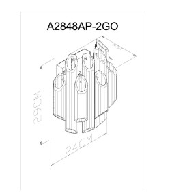 Светильник настенный Arte Lamp JASTIN A2848AP-2GO