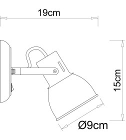 Светильник настенный Arte Lamp JOVI A1677AP-1GO