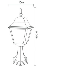 Уличный светильник Arte Lamp BREMEN A1014FN-1BK