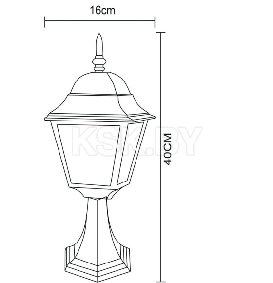 Уличный светильник Arte Lamp BREMEN A1014FN-1BK (A1014FN-1BK) 