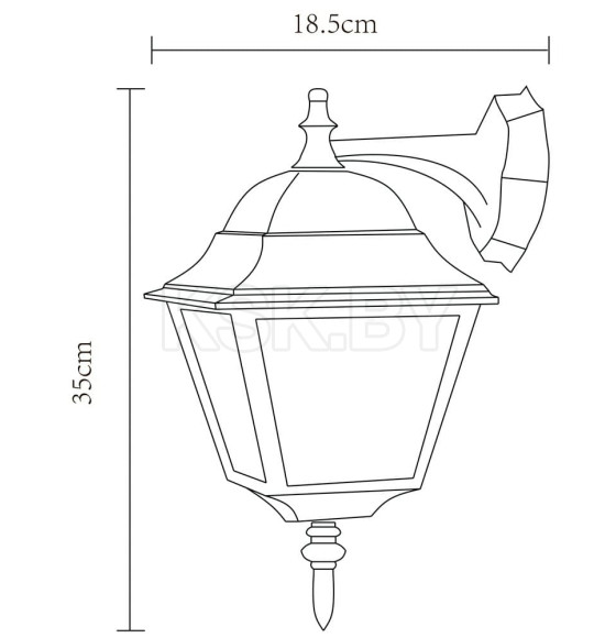 Уличный светильник Arte Lamp BREMEN A1012AL-1BK (A1012AL-1BK) 