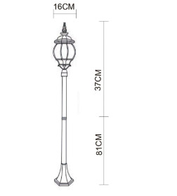 Уличный светильник Arte Lamp ATLANTA A1046PA-1BN