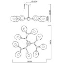 Светильник потолочный Arte Lamp YUKA A7759PL-9PB (A7759PL-9PB) 