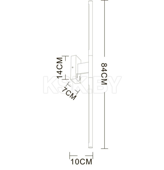 Светильник настенный Arte Lamp LINES A2029AP-1PB (A2029AP-1PB) 
