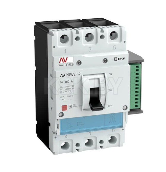 Автоматический выключатель AV POWER-3/3 400А 100kA ETU2.2 EKF AVERES (mccb-33-400H-2.2-av) 