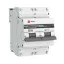 Автоматический выключатель 2P 16А (D) 10kA ВА 47-100 EKF PROxima (mcb47100-2-16D-pro) 