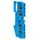 Колодка клеммная пружинная JXB-ST-4 41А 4 вывода синяя EKF (plc-jxb-st-4-4-blue) 