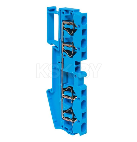 Колодка клеммная пружинная JXB-ST-4 41А 4 вывода синяя EKF (plc-jxb-st-4-4-blue) 