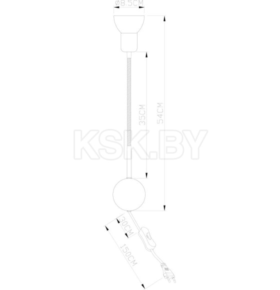 Светильник настенный Arte Lamp FALENA A3116AP-1BK (A3116AP-1BK) 