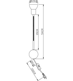 Светильник настенный Arte Lamp FALENA A3116AP-1WH