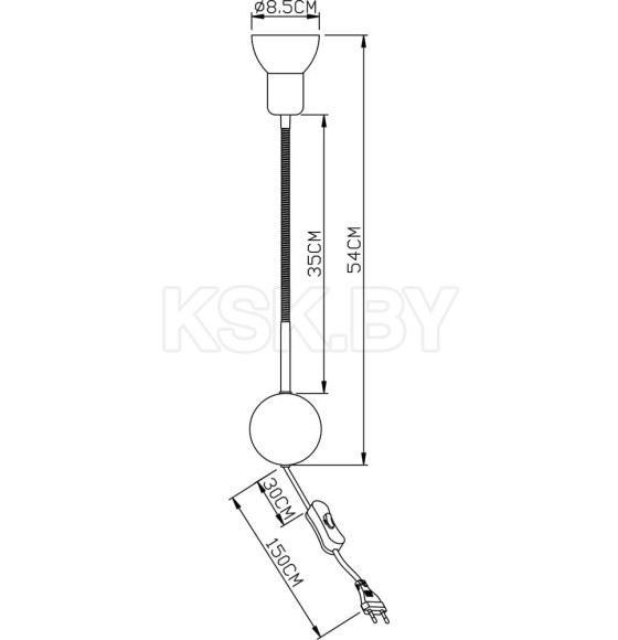 Светильник настенный Arte Lamp FALENA A3116AP-1WH (A3116AP-1WH) 