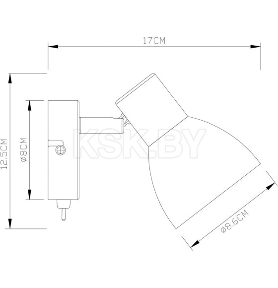 Светильник настенный Arte Lamp FALENA A3117AP-1WH (A3117AP-1WH) 