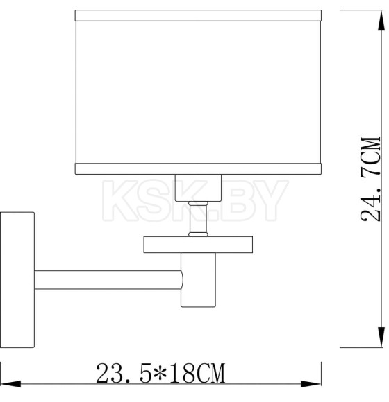 Светильник настенный Arte Lamp FURORE A3990AP-1CC (A3990AP-1CC) 