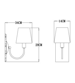 Светильник настенный Arte Lamp GRACIE A7301AP-1PB