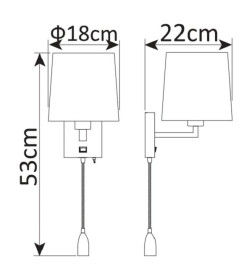 Светильник настенный Arte Lamp HALL A9246AP-2AB