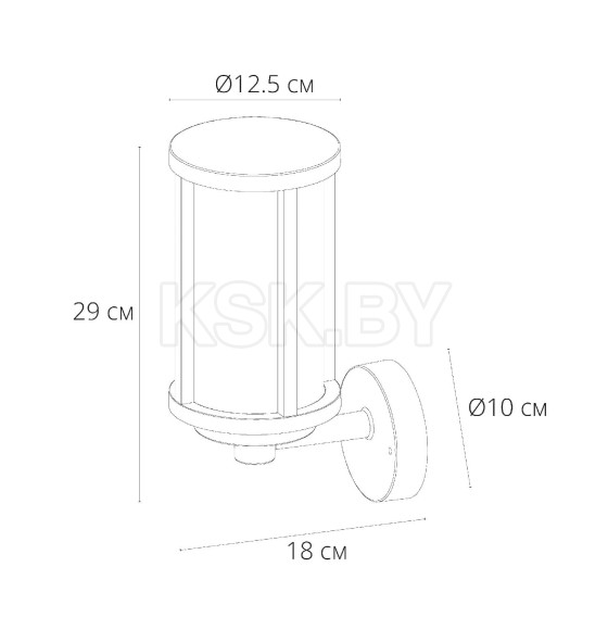 Уличный светильник Arte Lamp TORONTO A1036AL-1BK (A1036AL-1BK) 