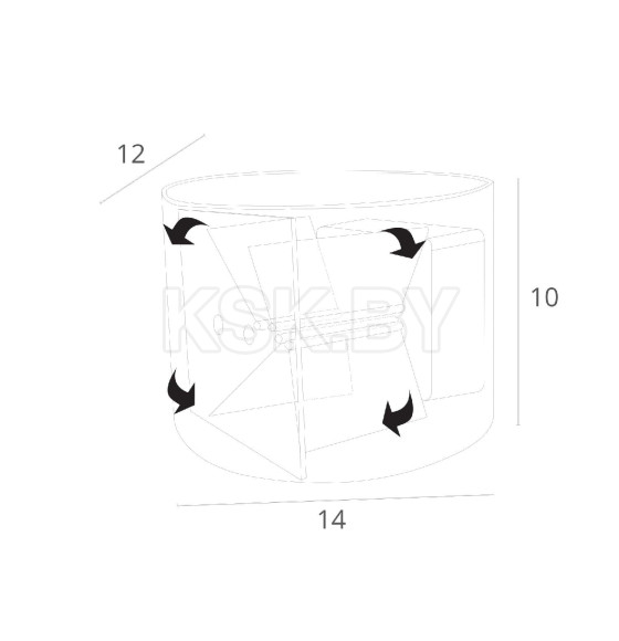 Уличный светильник Arte Lamp RULLO A1415AL-1WH (A1415AL-1WH) 