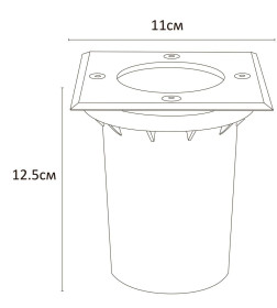 Уличный светильник Arte Lamp PIAZZA A6015IN-1SS