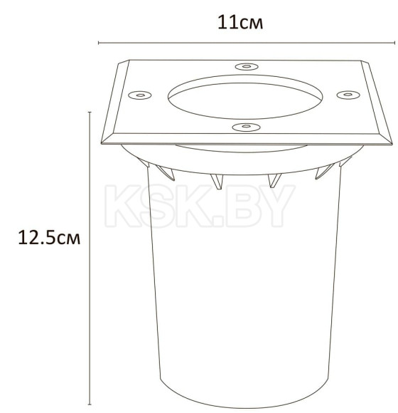 Уличный светильник Arte Lamp PIAZZA A6015IN-1SS (A6015IN-1SS) 