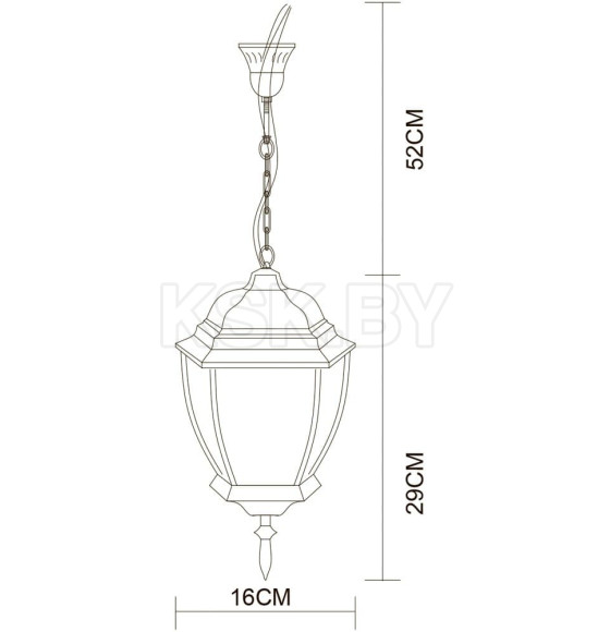 Уличный светильник Arte Lamp PEGASUS A3151SO-1BN (A3151SO-1BN) 