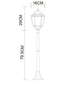 Уличный светильник Arte Lamp PEGASUS A3151PA-1BN