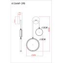 Светильник настенный Arte Lamp HOLLY A1364AP-2PB (A1364AP-2PB) 