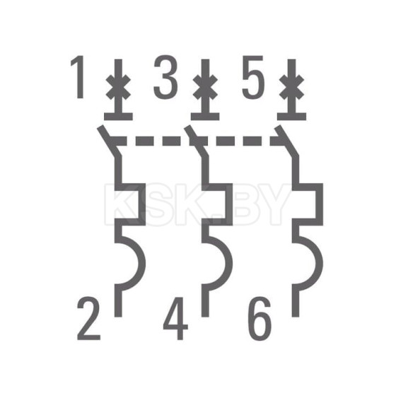 Автоматический выключатель 3P 10А (C) 4,5kA ВА 47-63 EKF PROxima (mcb4763-3-10C-pro) 