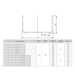 Лоток проволочный 100х300х3000-3,8 мм EKF