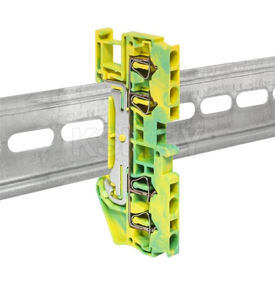 Колодка клеммная пружинная JXB-ST-2.5 4 вывода земля EKF PROxima (plc-jxb-st-2.5-4-pen) 
