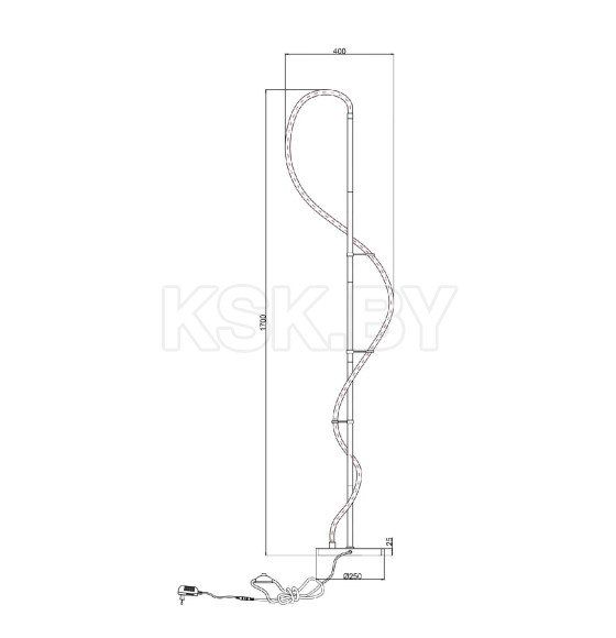 Светильник напольный Arte Lamp KLIMT A2850PN-35BK (A2850PN-35BK) 