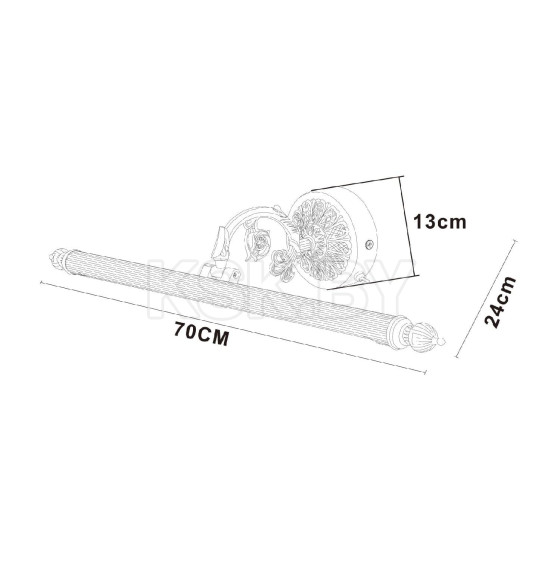 Светильник настенный Arte Lamp BARI A6712AP-1AB (A6712AP-1AB) 