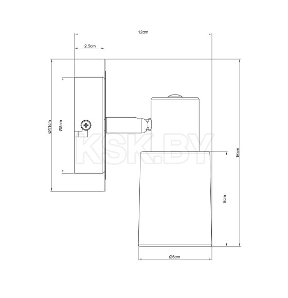 Светильник настенный Arte Lamp CAVALLETTA A4510AP-1SS (A4510AP-1SS) 