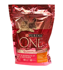 Корм сухой Purina One для котят с высоким содержанием курицы и цельными злаками 200 г
