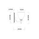 Светильник настенный Arte Lamp BONITO A9518AP-1BA (A9518AP-1BA) 