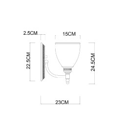 Светильник настенный Arte Lamp BONITO A9518AP-1BA