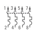 Автоматический выключатель 4P 32А (C) 4,5kA ВА 47-63 EKF PROxima (mcb4763-4-32C-pro) 