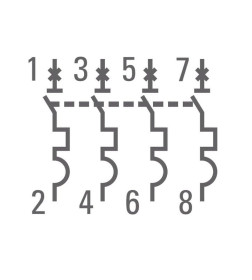 Автоматический выключатель 4P 32А (C) 4,5kA ВА 47-63 EKF PROxima