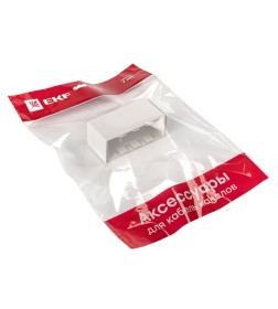 Соединитель (100х40) (2 шт) белый EKF-Plast