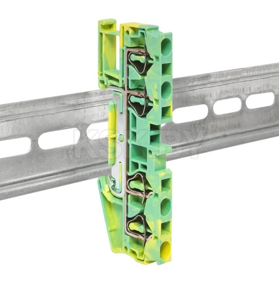 Колодка клеммная пружинная JXB-ST-4 4 вывода земля EKF (plc-jxb-st-4-4-pen) 