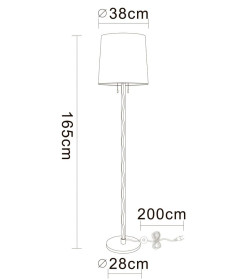 Светильник напольный Arte Lamp WASAT A4048PN-1CC