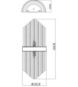 Светильник настенный Arte Lamp ACAPULCO A1007AP-2GO