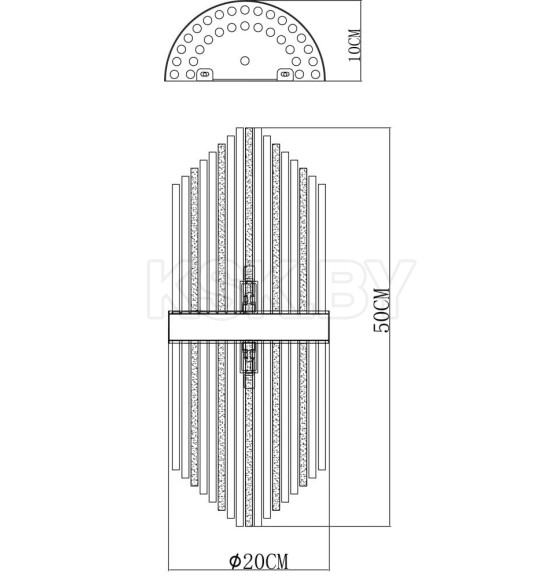 Светильник настенный Arte Lamp ACAPULCO A1007AP-2GO (A1007AP-2GO) 