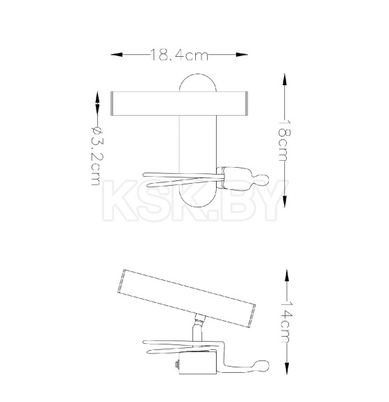 Светильник настенный Arte Lamp ALBERT A2173AP-1BK (A2173AP-1BK) 